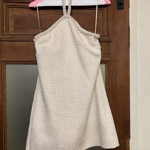 Tuckernuck Cream Textured Mini Dress